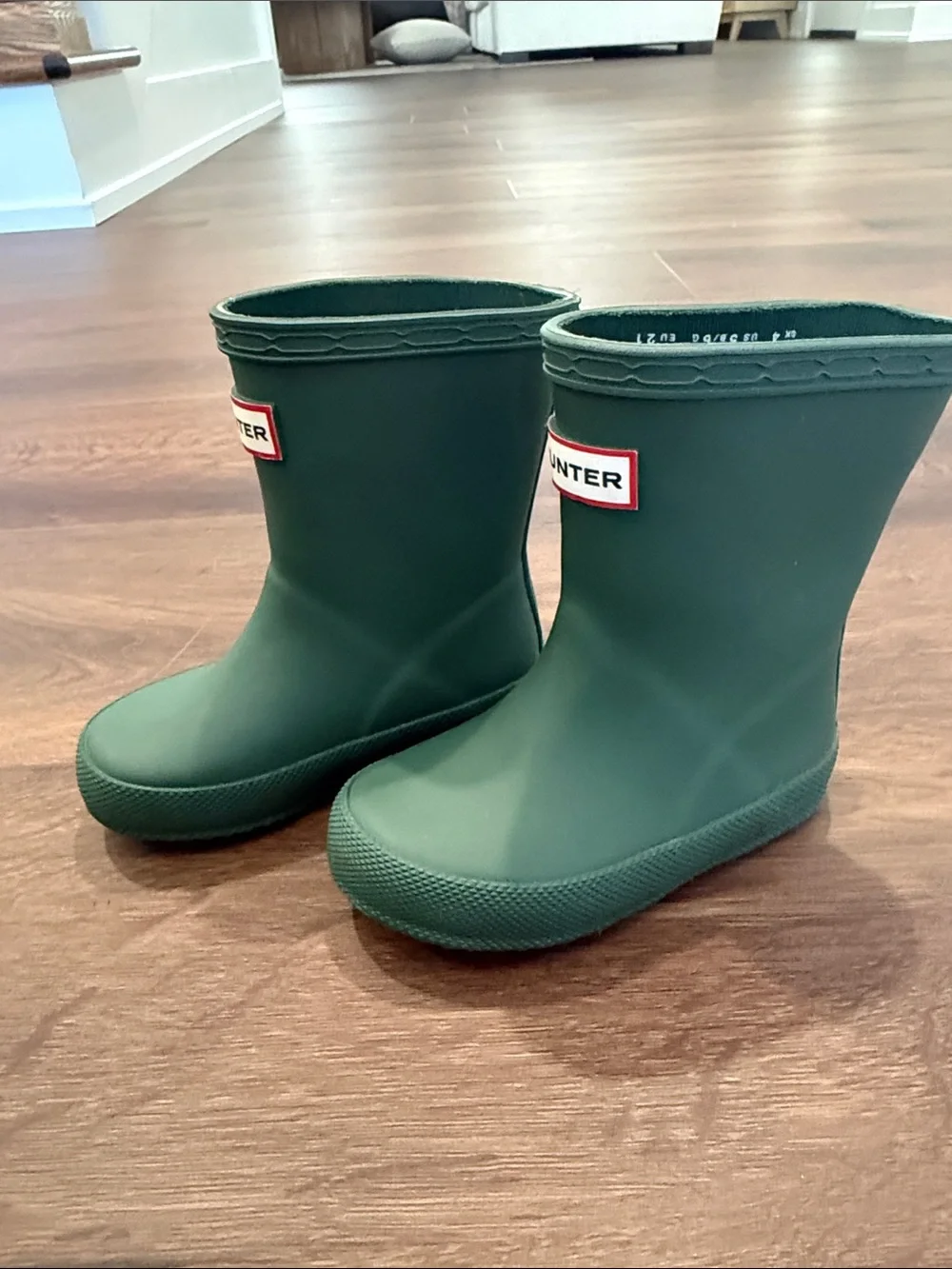 Hunter Kids Forest Green Rain Boots